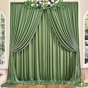 VK Vistook 30x10FT Wrinkle Free Decoration Backdrop Dark Olive Green ...