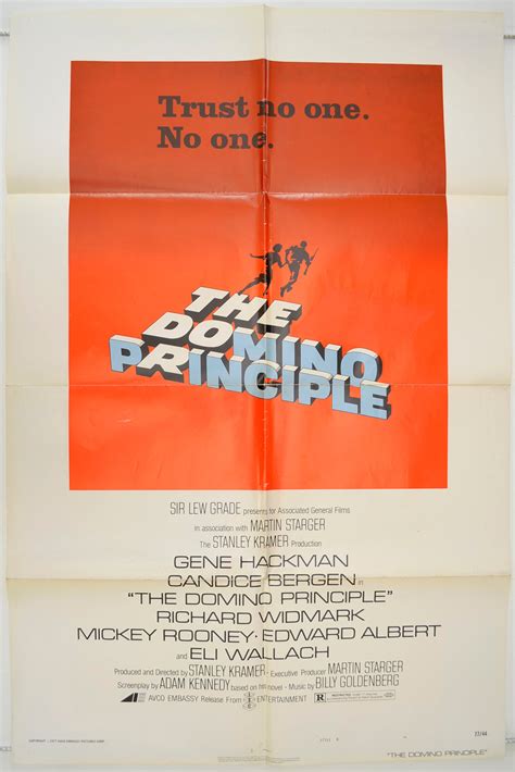 “The Domino Principle” (a.k.a. The Domino Killings) Original One Sheet ...