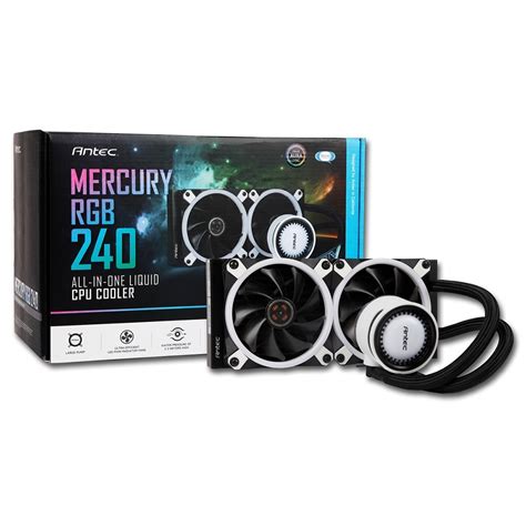 Genuine Antec Mercury 240 RGB All In One 240mm CPU Liquid Cooler ...