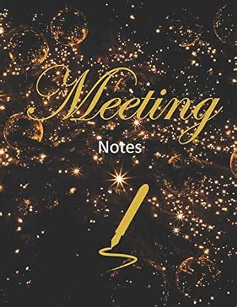Buy Meeting Notes: VIP Black Cover 200 Sheet Business Business Notebook ...