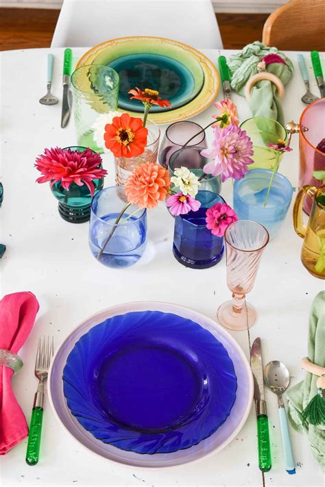 Image result for Colorful Table Setting
