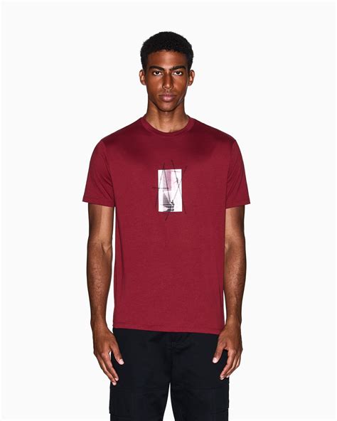 Regular fit graphic print T-shirt | Armani Exchange