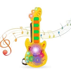 Buy Gooyo GY999-53 Battery Operated Musical Toy Guitar with 8 Keys & 3D ...