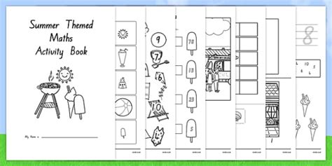 Summer Activity Book Printable - Junior Maths (teacher made)