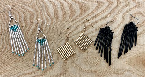 Image result for Bugle Bead Earring Tutorial