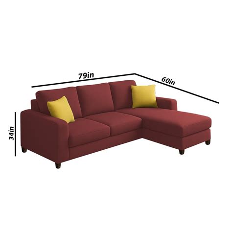 Casaliving Rolando 4 Seater L Shape Sofa Set with 2 Puffy for Living R