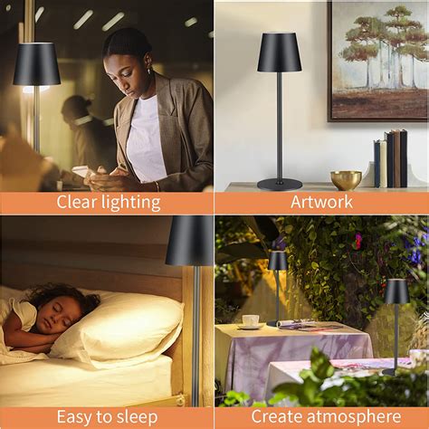 Buy Cordless Table Lamp,Creative LED Desk lamp,4200mAh ...