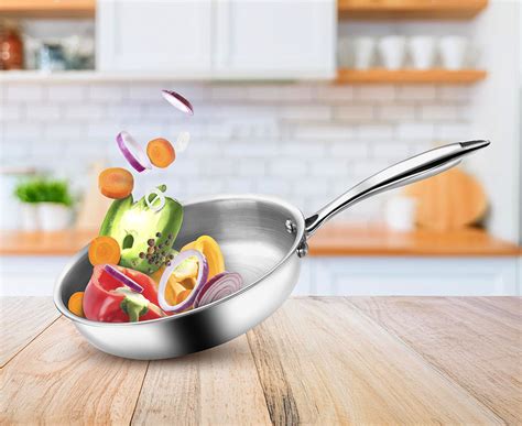 Triply Cookware - Triply Stainless Steel Kadai, Frypan & Saucepan ...