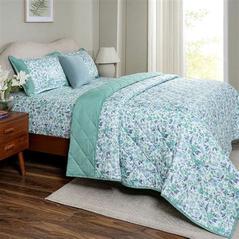 Buy MASPAR Sensory Bloom Cotton 6Pcs Floral Print Double Bed-In-A-Bag ...