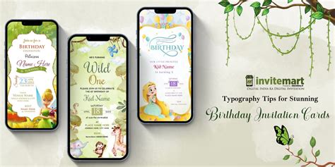 Typography Tips for Stunning Birthday Invitation Cards – InviteMart