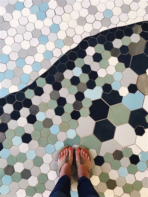 9 Projects to Inspire: Hexagon Floor Tile - Mercury Mosaics