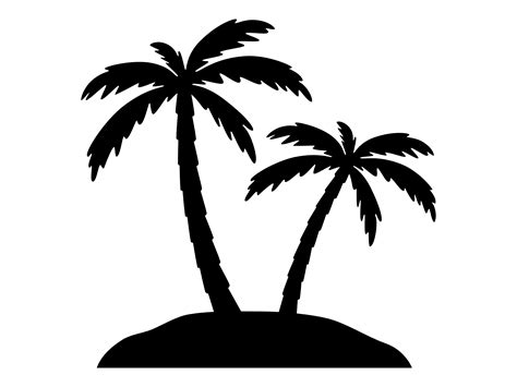 Palm Tree Clip Art Outline at Audrey Wethington blog