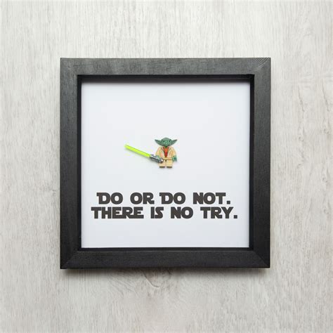 Do or do not there is no try Yoda Minifigure Gift - Little Gray Design