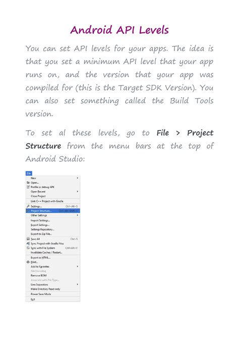 How to Check API Level in Android Studio 的图像结果