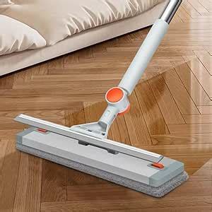 Flat Floor Cleaning Mop with 360° Rotating Head & Dual-Sided Microfiber ...