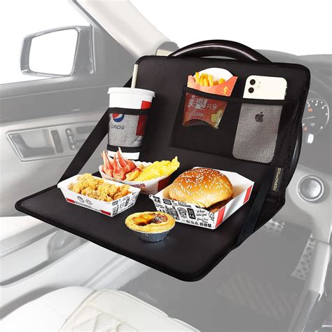 DiGeeONEGU Steering Wheel Tray Car Food Tray for Eating Car Table Tray ...