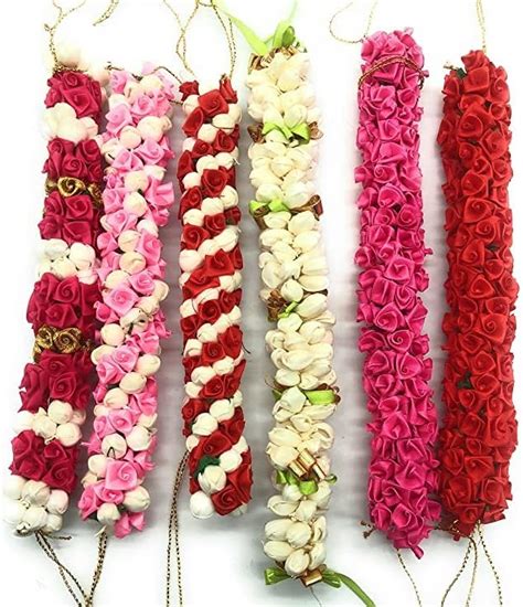 Buy Blooming Tresses: Vibrant Multicolour and Multi-Design Artificial ...