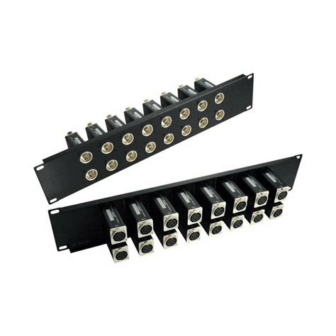 TecNec Panels and Wall Plates TN-DPB16F Rack Mount Patchbay 16 Port BNC ...