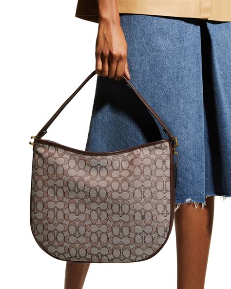 Coach Tabby Monogram Jacquard Hobo Bag | Neiman Marcus