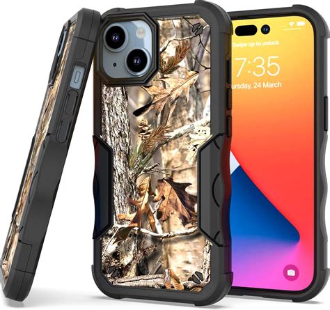 Amazon.com: Ephoou for Apple 15 Plus/iPhone 15 Plus Camouflage Case ...