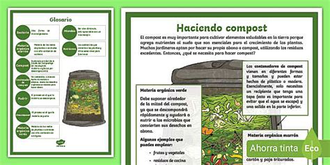 Póster: Haciendo compost (teacher made) - Twinkl