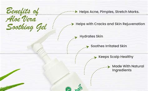 SMG HERBALS Aloe Vera Soothing Gel – 100 ml | For Face, with Pure Aloe ...