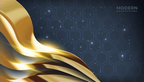 Abstraktes Luxus-Gold-Tech-Template-Design mit Gold-Glitter-Vorlage ...