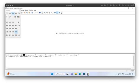 OpenOffice Math 的图像结果