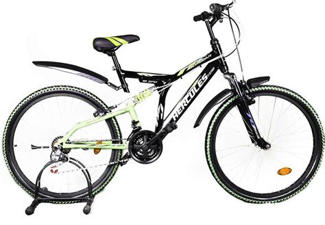 HERCULES TopGear Tz-110 26T MS V Black&Green 26 T Mountain Cycle Price ...