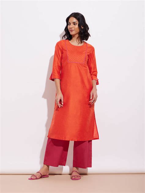 Buy Cotton Kurtas For Women | Up to 40% Off | Pink Fort – Pink Fort by ...