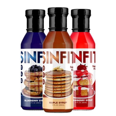 Panic Pancakes Syrup Variety Pack by Sinister Labs - Sugar Free Berry ...