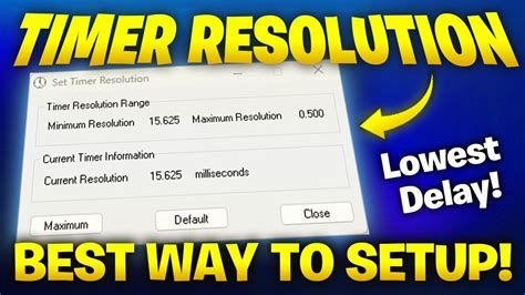 How to Optimize Timer Resolution 的图像结果