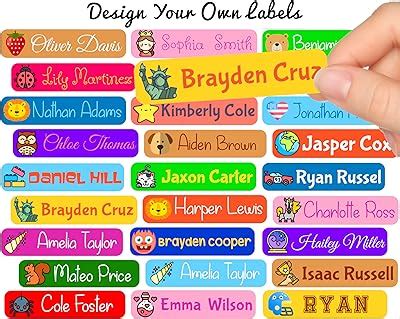 Generisch 30 x Customized Name Labels | Perfect Kids Daycare India | Ubuy