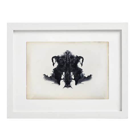 Set of Ten Framed Original Rorschach Inkblot Cards For Sale at 1stDibs ...
