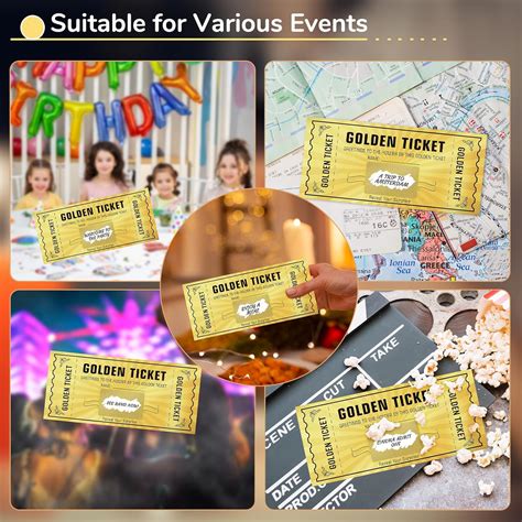 WenmthG 5 Sets Golden Ticket with Envelope, Scratch Card India | Ubuy