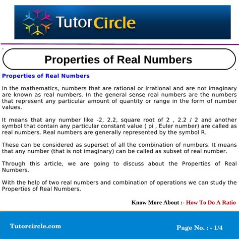 Image result for Real Numbers Properties