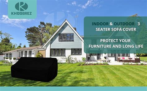 KHOOBREZ Indoor Outdoor Patio Furniture 3 seater sofa Cover Three ...