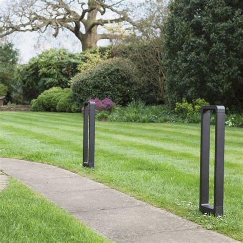 Hdc Led 12w Black Body Small Bollard Outdoor Garden Park Driveway Ligh