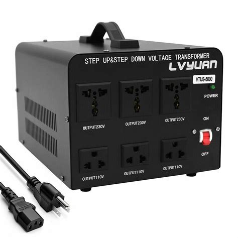 Buy 5000W Peak Voltage Converter Transformer Step Up / Step Down 220v ...