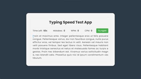 Typing Speed Test