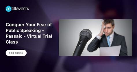 Conquer Your Fear of Public Speaking - Passaic - Virtual Trial Class ...