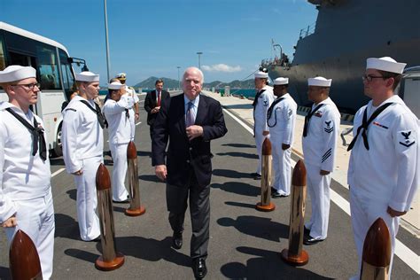 Senator John McCain Visits USS John S. McCain in Vietnam > U.S. Indo ...