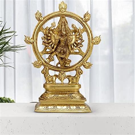 ARTVARKO™ Sudarshan Lord Vishnu16 Arms Statue as Sudarshana and ...