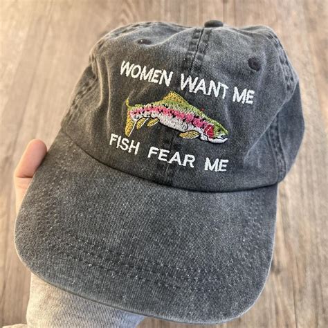 FISH FEAR ME HAT love this hat and the phrase on... - Depop