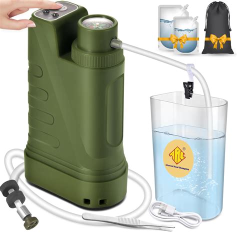 Electric Portable Water Filter, Water Purifier Survival with Emergency ...
