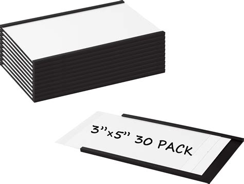 Amazon.com : Realth C Channel Magnetic Label Holders 30 Pack 3'' x 5 ...