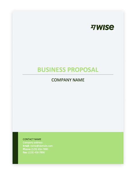 Business Proposal Template Docx