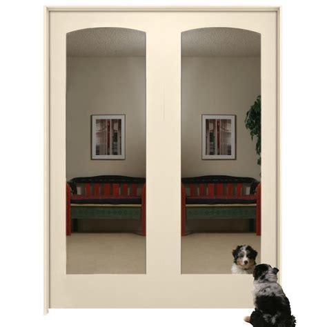 American Building Supply 48-in x 80-in Cream-n-Sugar Solid core 1-panel ...