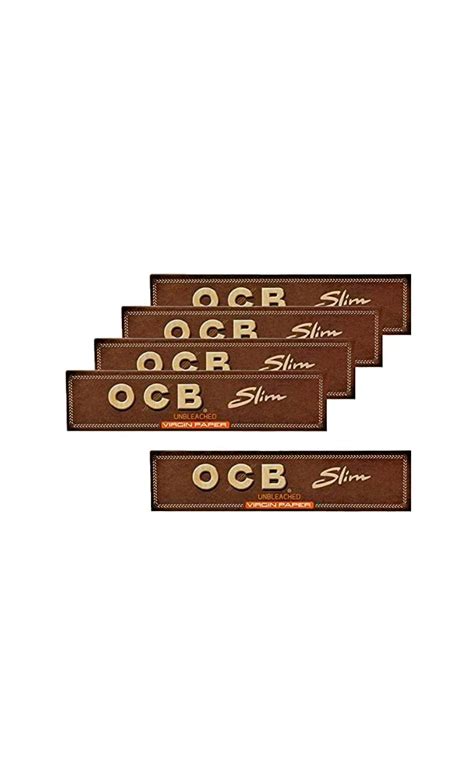 Karya Siddhi Traders OCB Brown Virgin Slim King Size Rolling Paper Pack ...