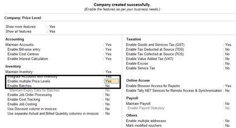 Price List in Tally Prime